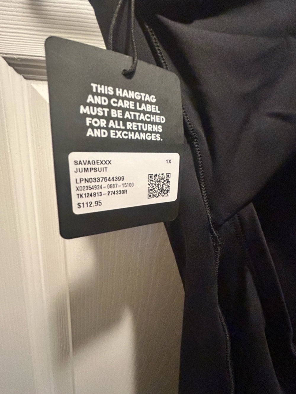 Savage X Fenty Black Cutout Jumpsuit - Picture 6 of 9
